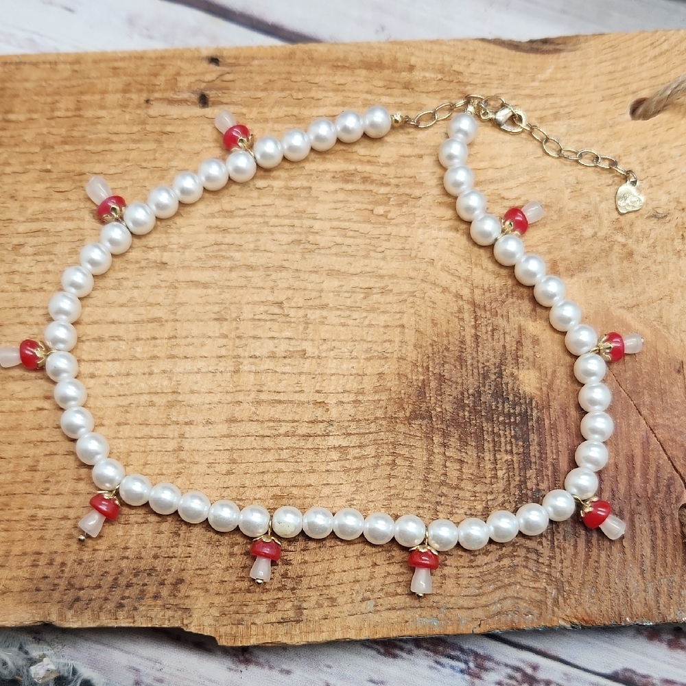 Magic Mushroom Pearl‎ Necklace Frasier Sterling